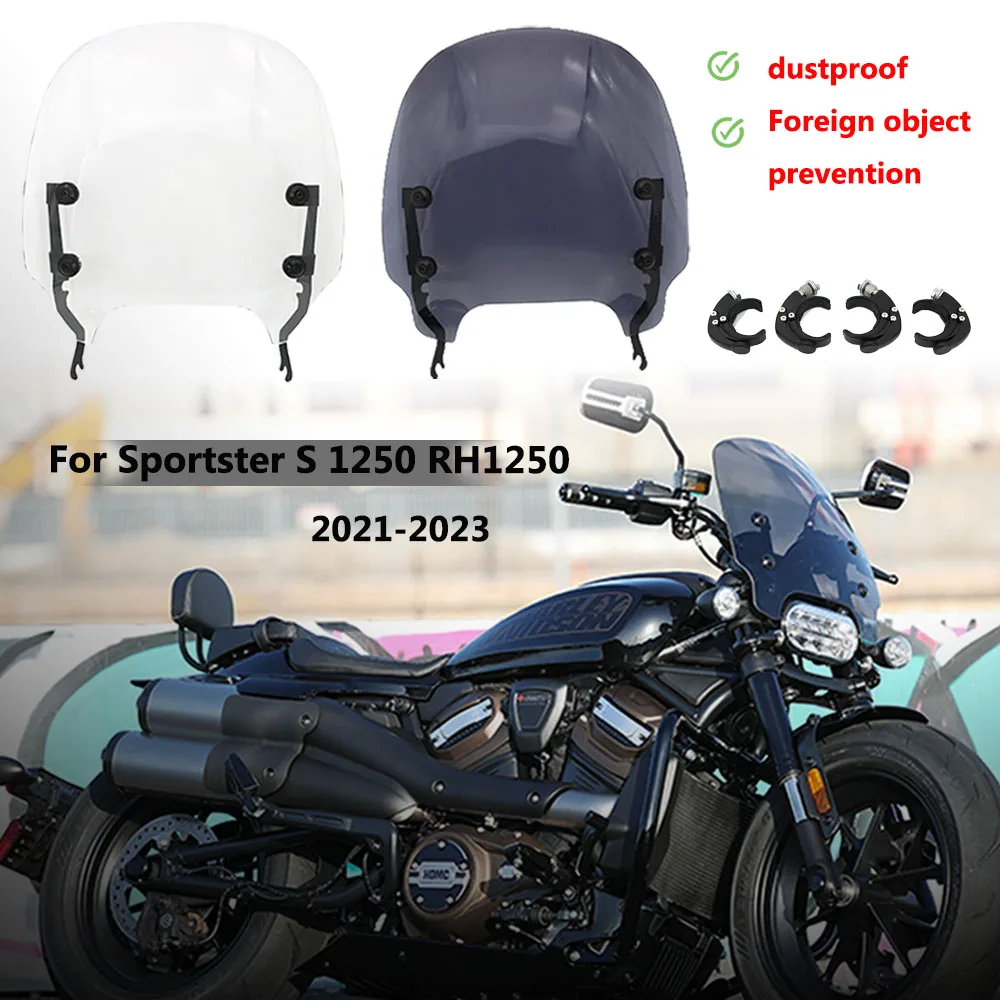 

Motorcycle Windshield Front Spoiler Quick-Release ClampsFor Sportster S 1250 Accessories Sportster1250S RH 1250 2021-2023 New