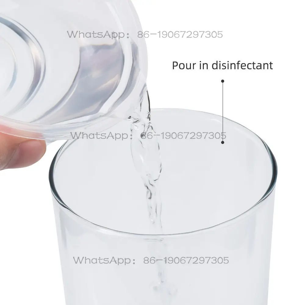 High Definition, Thick, Heat-resistant, Transparent 9-inch Tool Nail Cleaning Cup, Glass Disinfection Cup