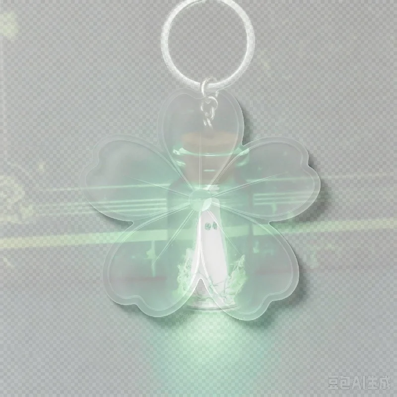 Luminous Ghost Keychain Halloween Glow Drifting Bottle Creative Green Spectre Jewelry Gift