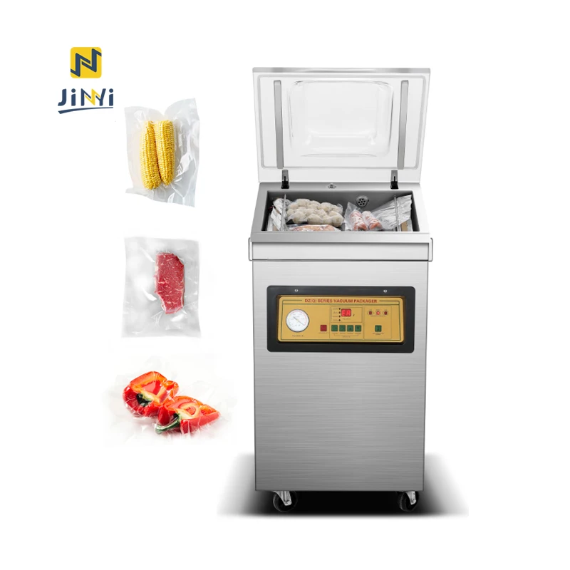 

JINYI DZ400 Wholesale Nitrogen Flush Vacuum Sealer Single Chamber Vacuum Sealing Machine Empacadoras Al Vacio