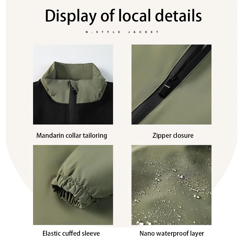 سترة عمل احترافية بياقة واقفة للاستخدام الخارجي سترة واقية موحدة للشركات للعمليات الميدانية لملابس العمل الصناعية #4