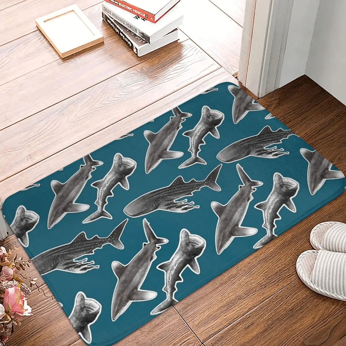 

Oceanic Whitetip Shark 40x60cm Carpet Polyester Floor Mats Fashionable Durable Festivle Gifts