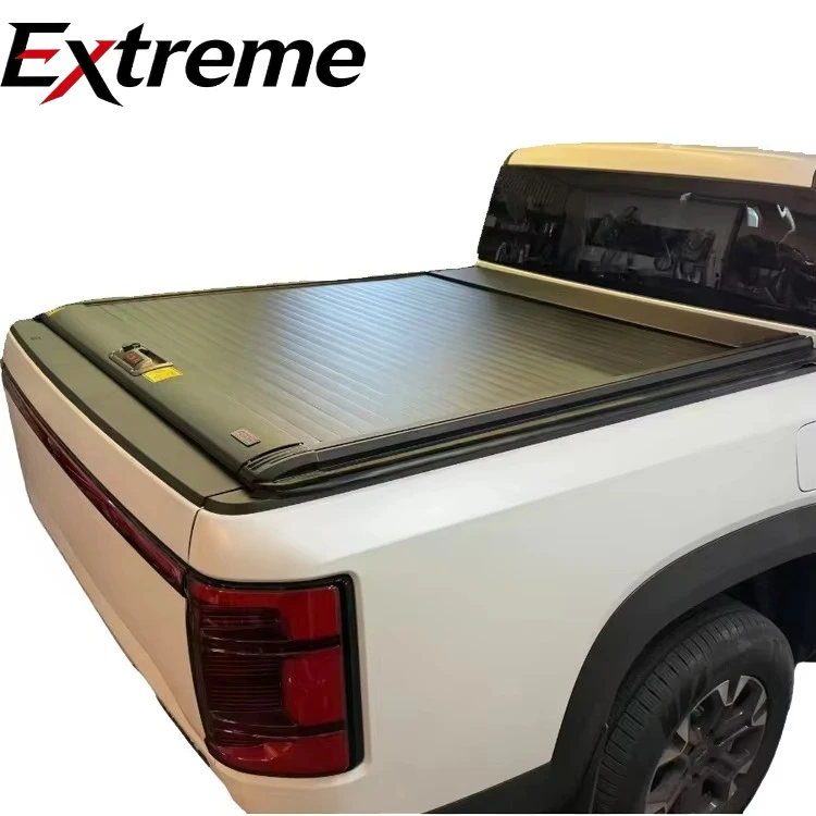 Truck Tonneau Cover Automatic Roller Retractable Hard Bed Roll-up Operated Roller Shutter Cover for Hilux REVO 2018 Ford Raptor