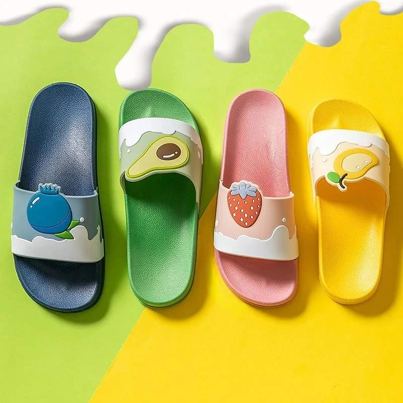 Women Slippers Flip Flops Summer Beach Female Cloud shoes for women fruit Strawberry grape avocado Platform Soft Sandal Non-Slip