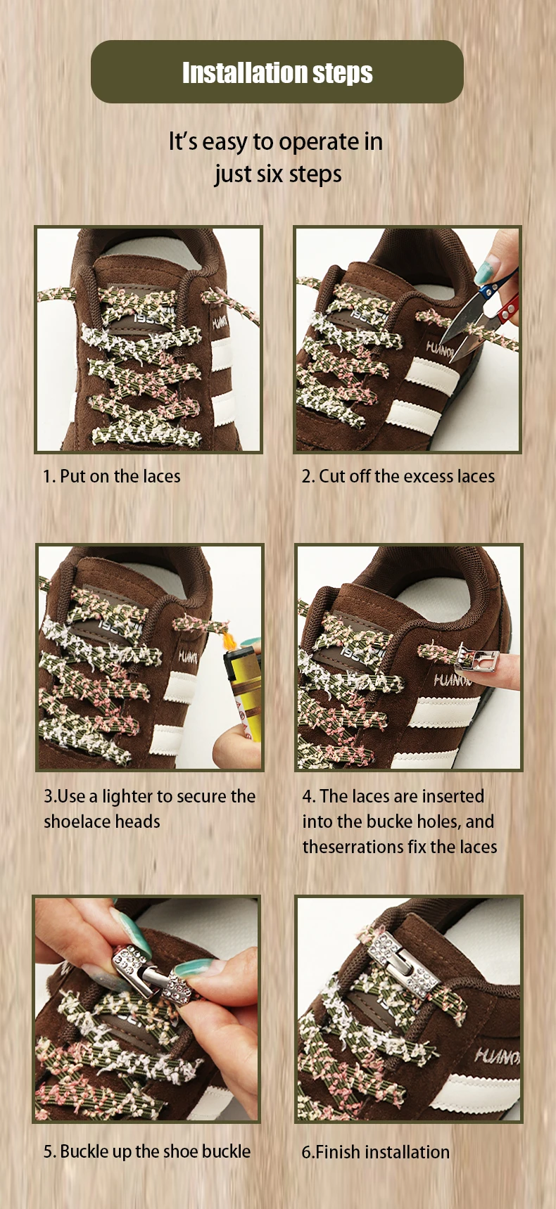 Strass-Schnürsenkel-Clips ohne Binden, glitzernde Diamant-Metall-Schnürsenkel-Schnallen, Schnellverschluss-Schnürsenkel-Befestiger für Sneaker und Freizeitschuhe – Detail 5