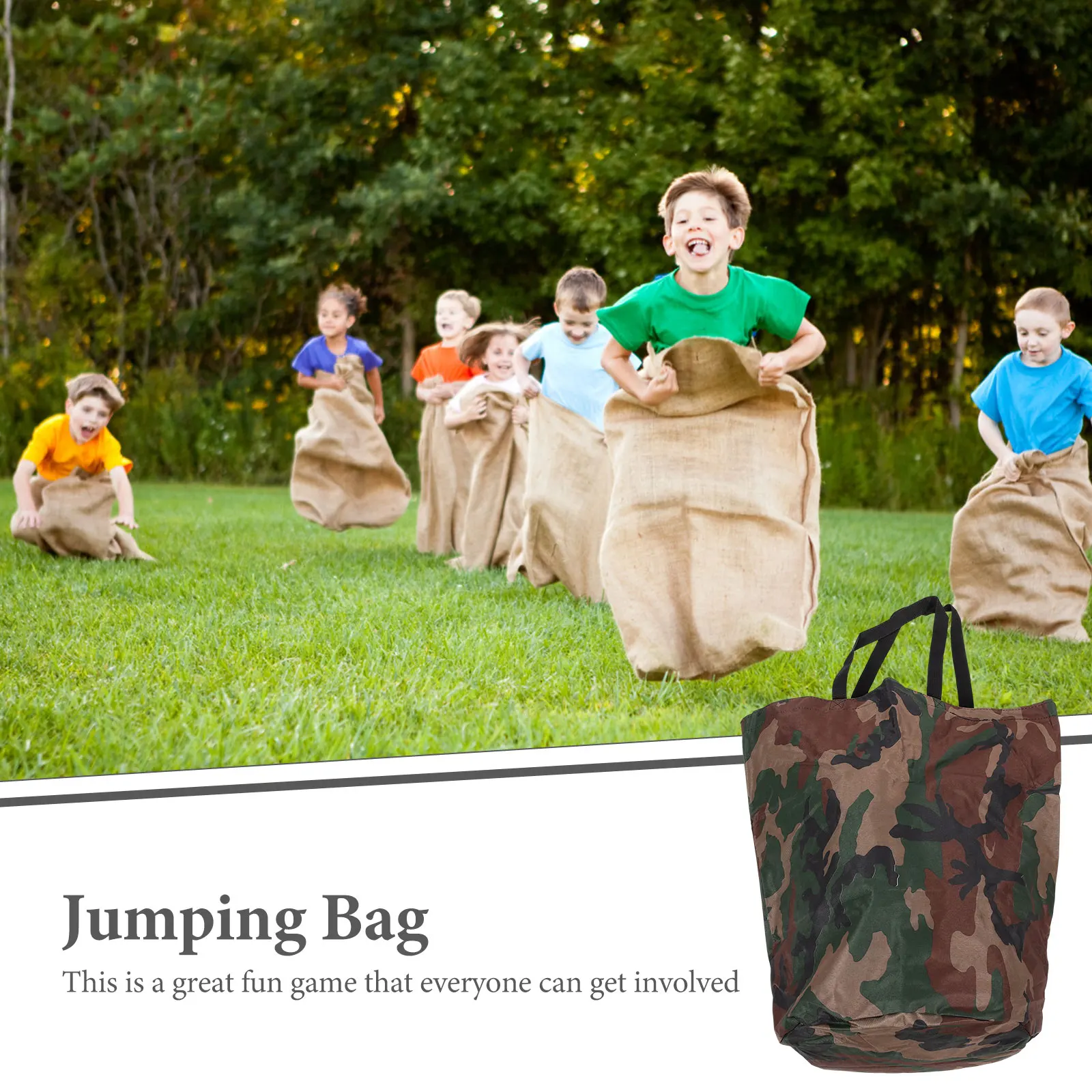 Springtasche Gartenspiele Rennfeld Outdoor Sack Spielzeug Kindersportausrüstung Tuch