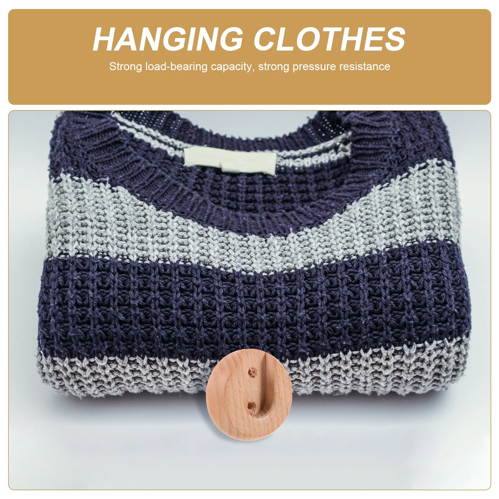 

10Pcs Closet Rod Support 20Mm Wooden Flange Holder for Towel Rack Shower Curtain Pole Base Sturdy Home Repair Accessory