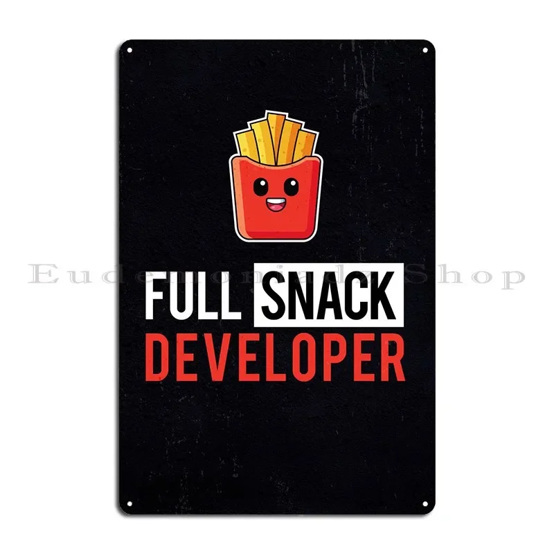 لوحة معدنية كاملة لمطور المكدس، ديكور جداري للنادي، قم بإنشاء ملصق لافتة سينما من القصدير #2