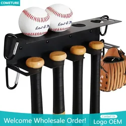 Baseball Bat Softball Outdoor Sports Home Professional Baseball Rack Wall Baseball Organizer Wall Baseball Gear Display Stand