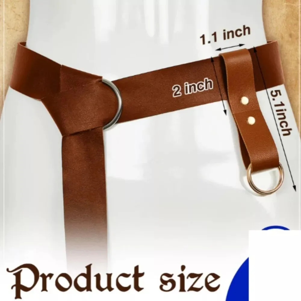 Nieuwe Retro Metalen Rok Haak Riem Pu Lederen Riem Accessoires Haak Riem Hip Draagbare Gothic Middeleeuwse Rok Riem