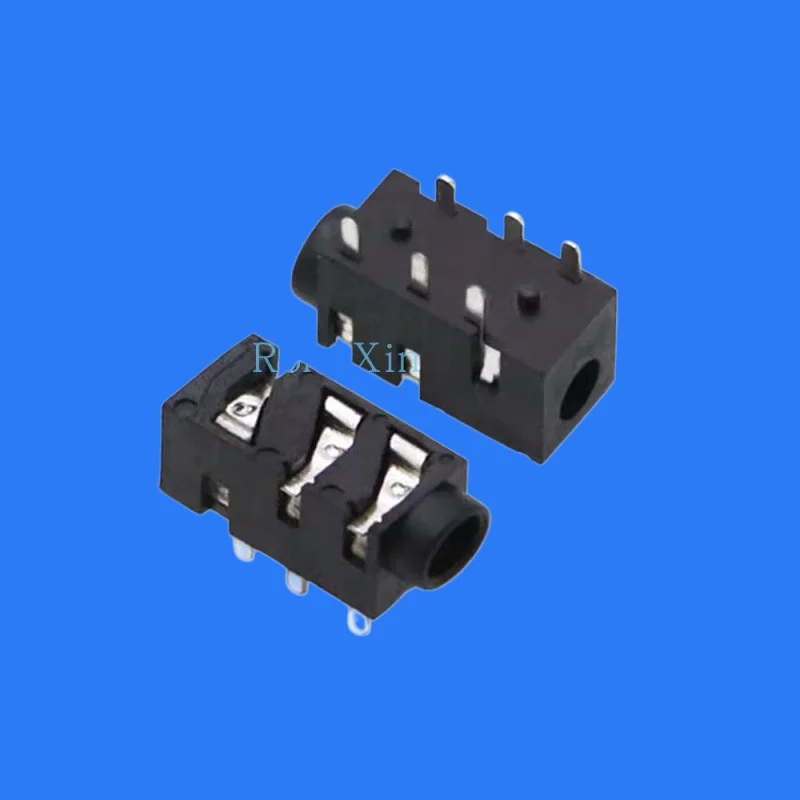 100pc/ PJ-318 3.5 audio base 3/4 pin 3.5 aperture earphone base power socket mono/dual channel