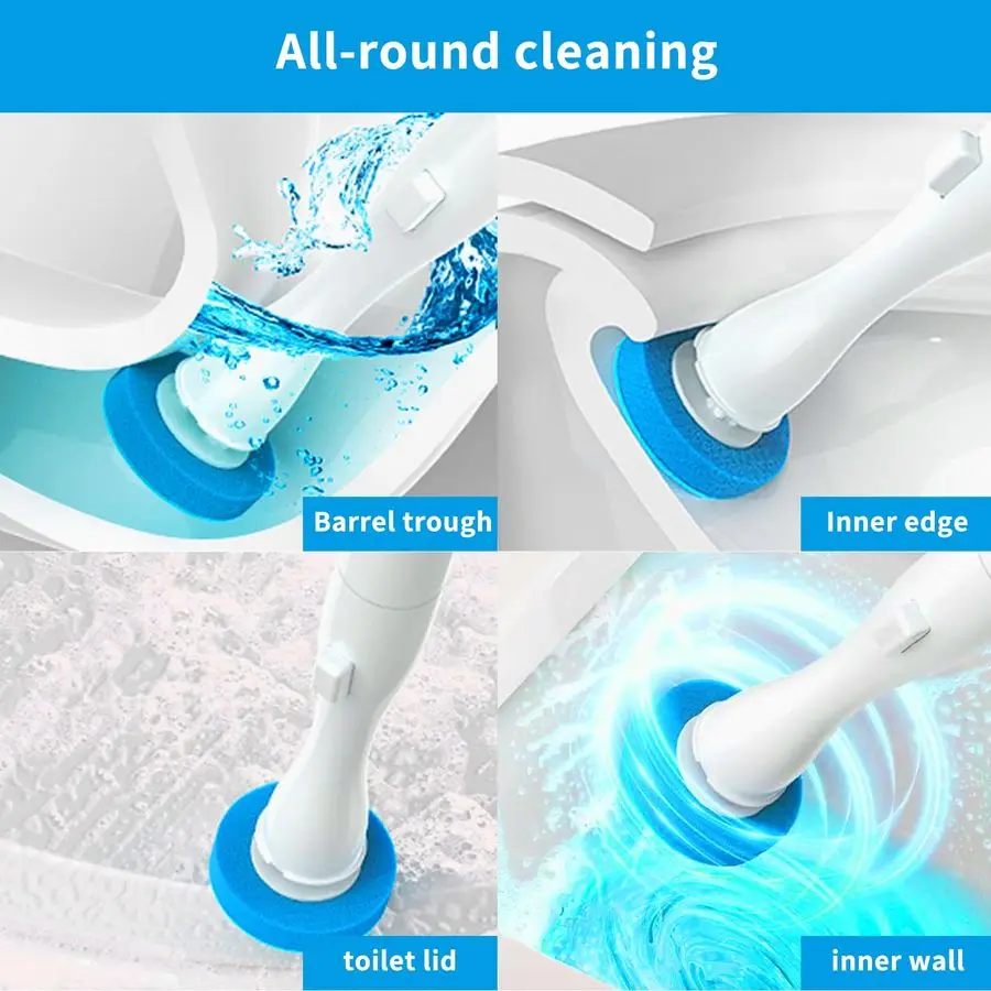 Ricariche per bacchette per WC, bacchetta detergente usa e getta per WC compatibile con la maggior parte dei scopini per WC, ricarica per scopino usa e getta per