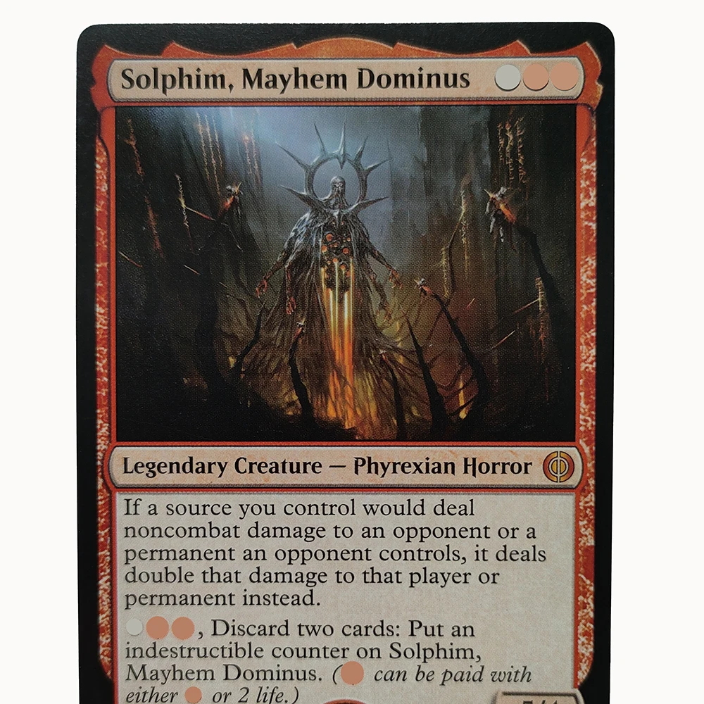 Custom Professional Proxy High Quality NON FOIL Cards Solphim, Mayhem Dominus Mana Crypt Shadowspear Vaultborn Tyrant Damnation