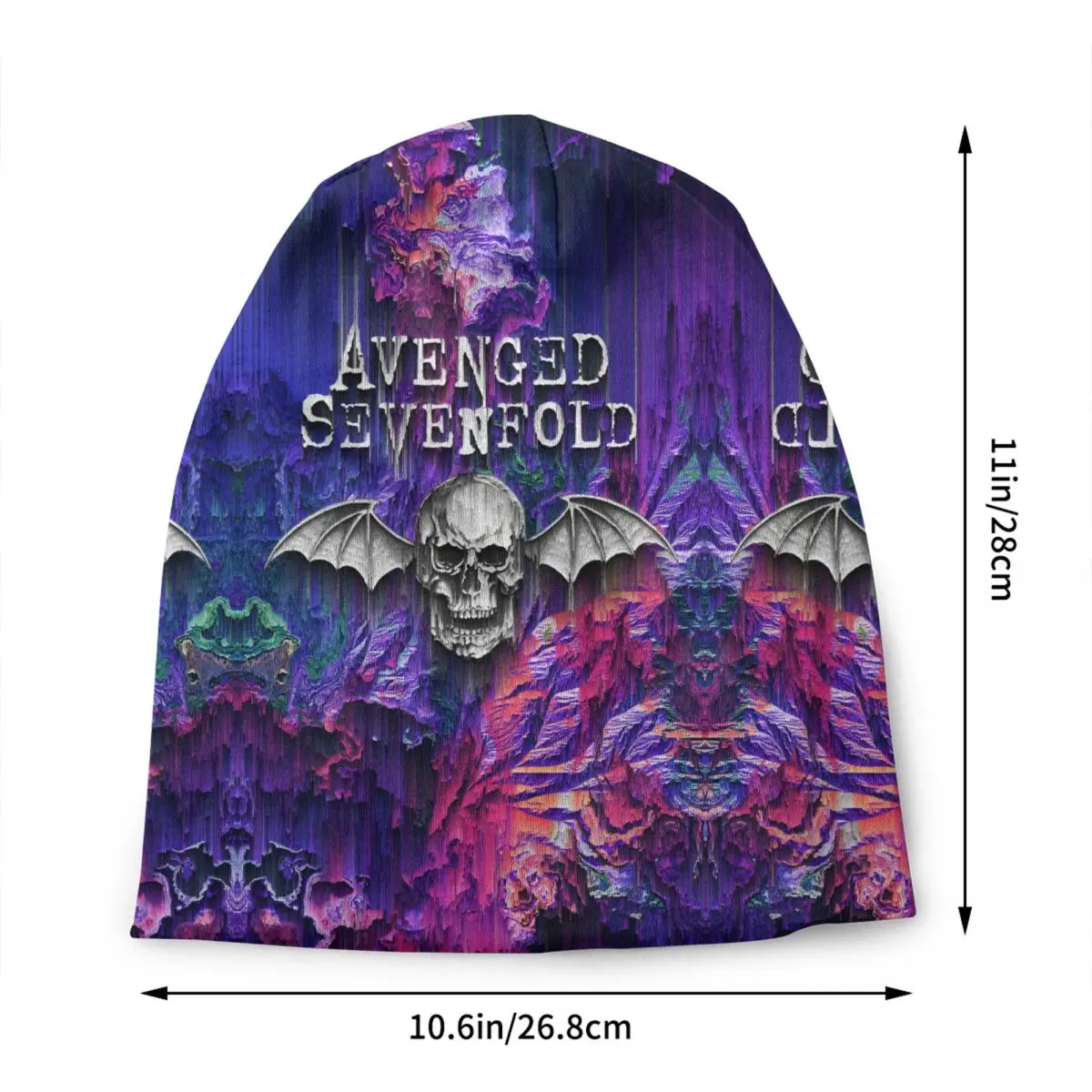 Custom A-Avengeds S-Sevenfolds Punk Beanie Cap Unisex Winter Warm Bonnet Femme Knitting Hats Cool Gothic Skullies Beanies Caps