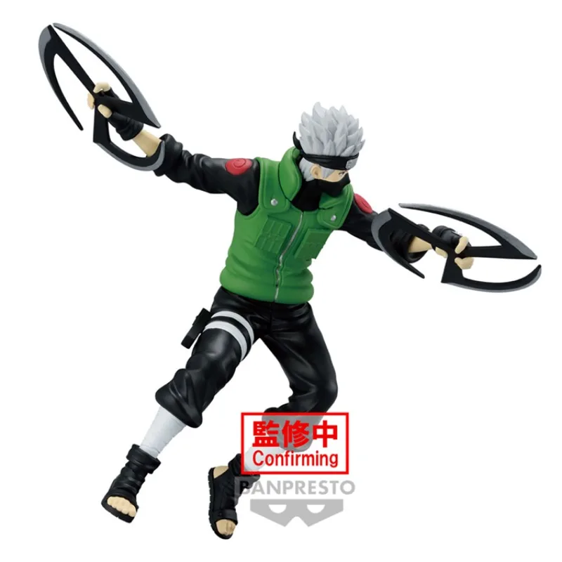 Bandai Original NARUTO Anime Figure NARUTOP99 Hatake Kakashi Action Figure Toys for Boys Girls Kids Children Birthday Gifts