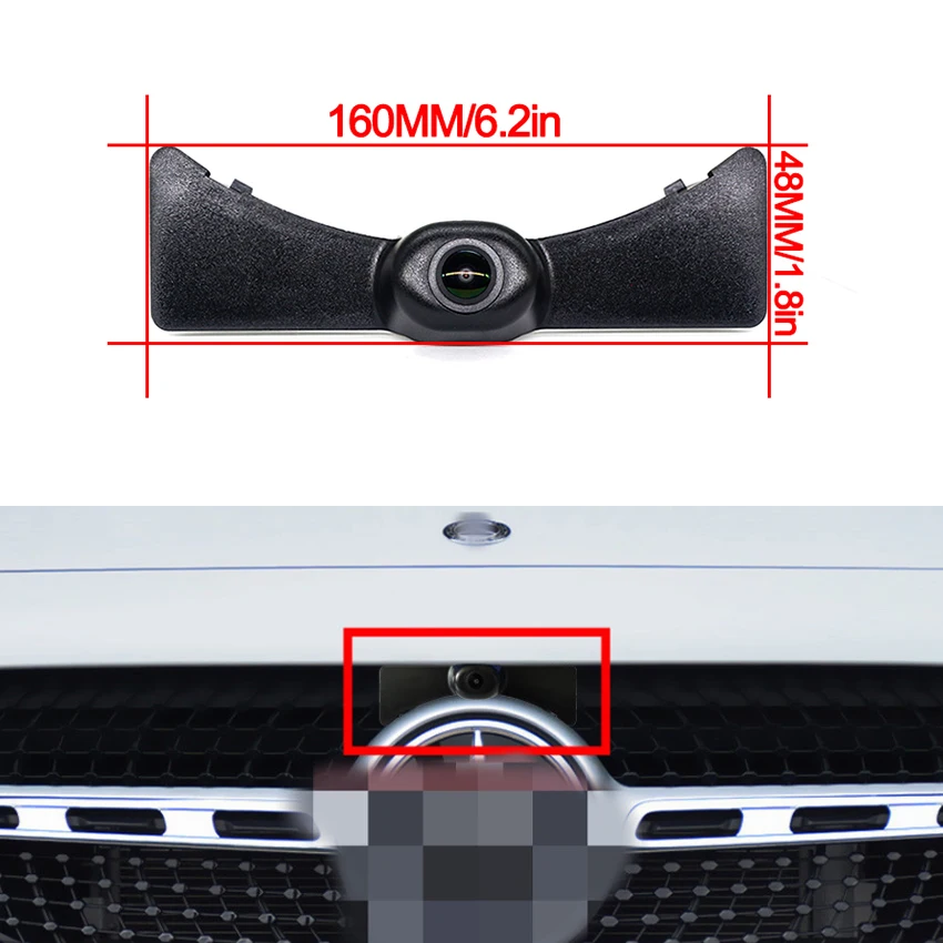 AHD 1080P LOGO Car Parking Front View Camera For Mercedes Benz GLA H247 EQA GLA180 GLA200 GLA220 GLA250 GLA35 GLA45 2020 2021