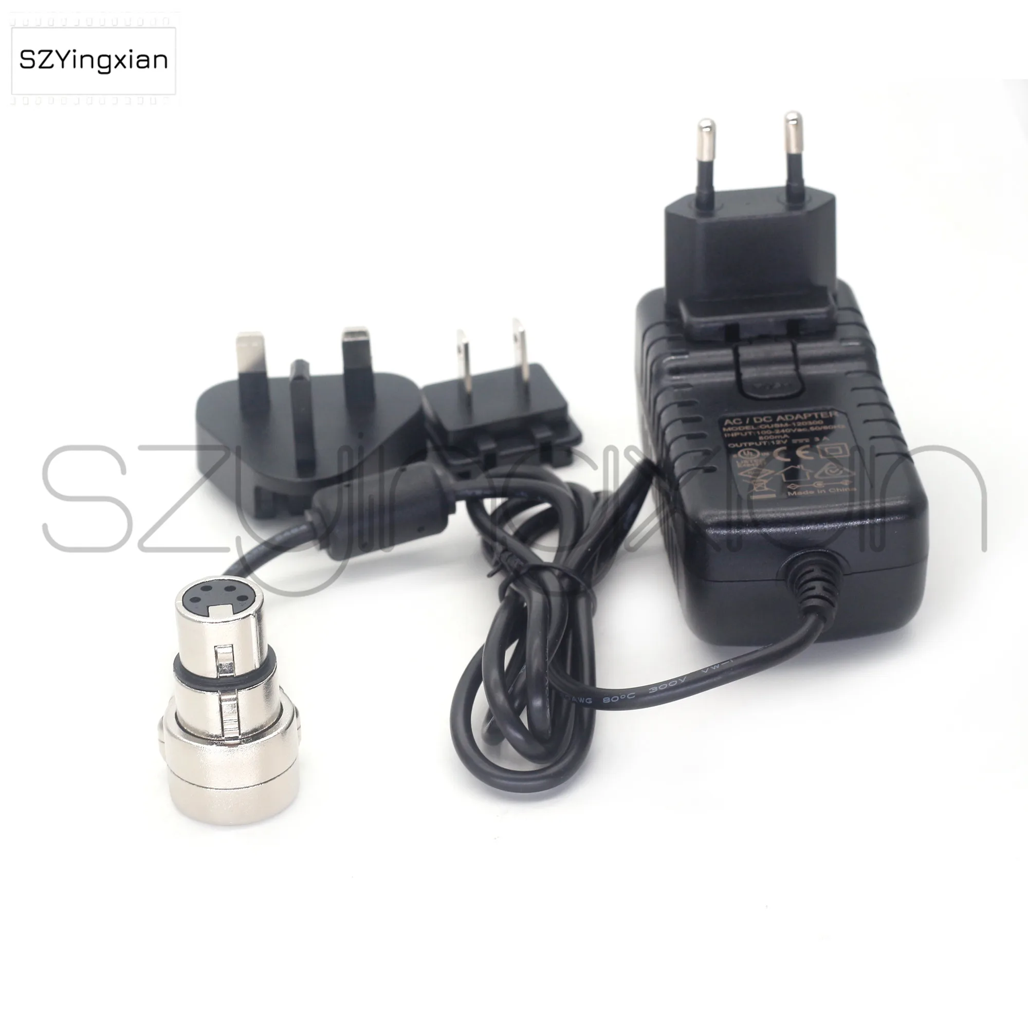 Imagem -04 - Pinos Xlr Conector 100v240v ac Adaptador de Alimentação Saída dc 12v3a para Tvlogic Panasonic Sony Monitor Cabo de Alimentação Roland Edirol R88 4