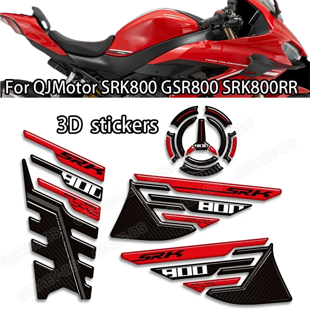

For QJMotor QJ Motor SRK800RR Accessories Motorcycle Tank Pad Gas Fuel Protection GSR800 Fuel tank anti-slip stickers