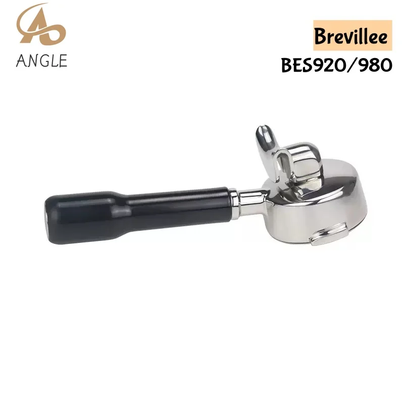 Portafiltro de doble salida de 58 mm para Breville Oracle/Touch/Dual Boiler (BES980XL/BES990/BES920XL) – Incluye cesta doble para 2 tazas