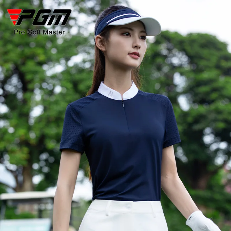 

Женская футболка PGM Golf, легкая дышащая спортивная одежда на весну и лето YF888