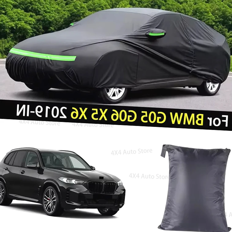 

For BMW G05 G06 X5 X6 2019, Car Covers Outdoor Waterproof Dustproof Sun Rain Snow Protection UV 210T Full Car Cover.