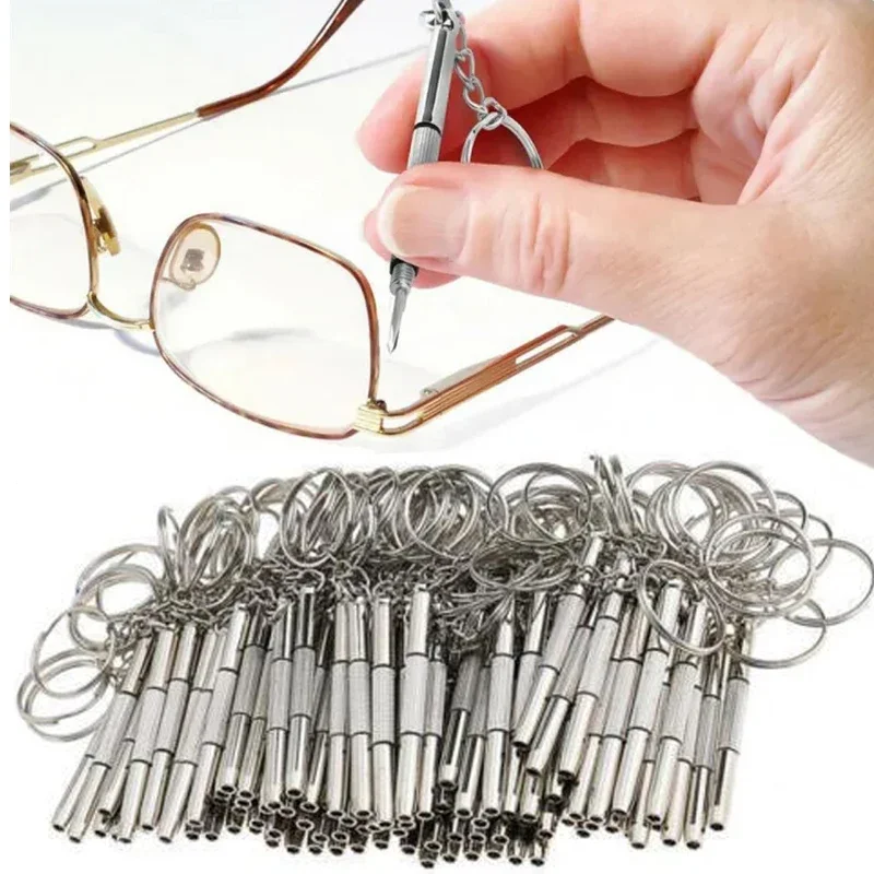 3pcs Glasses Screwdriver Portable Multifunctional Three In One Small Screwdriver Glasses Watch Phone Three Purpose Repair Tool