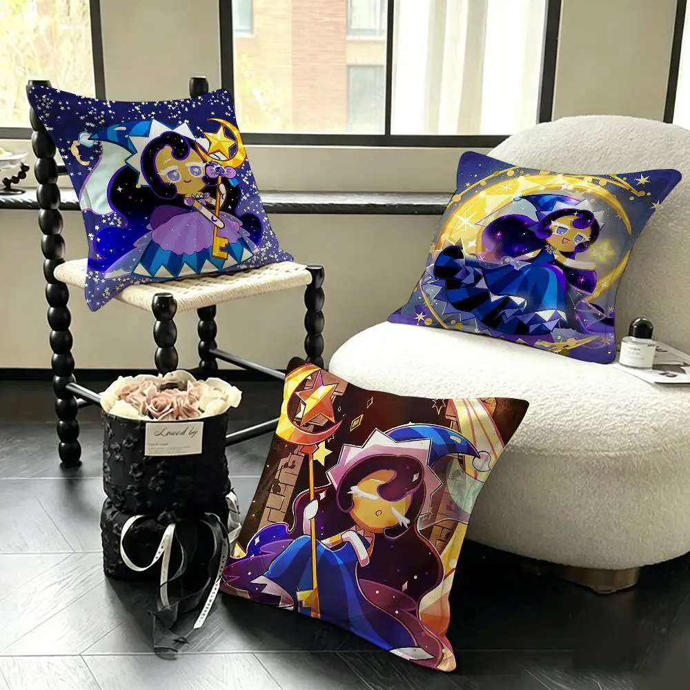 Moonlight Cookie Various Sizes Square Pillow Case For Car Home Bedchamber Decor