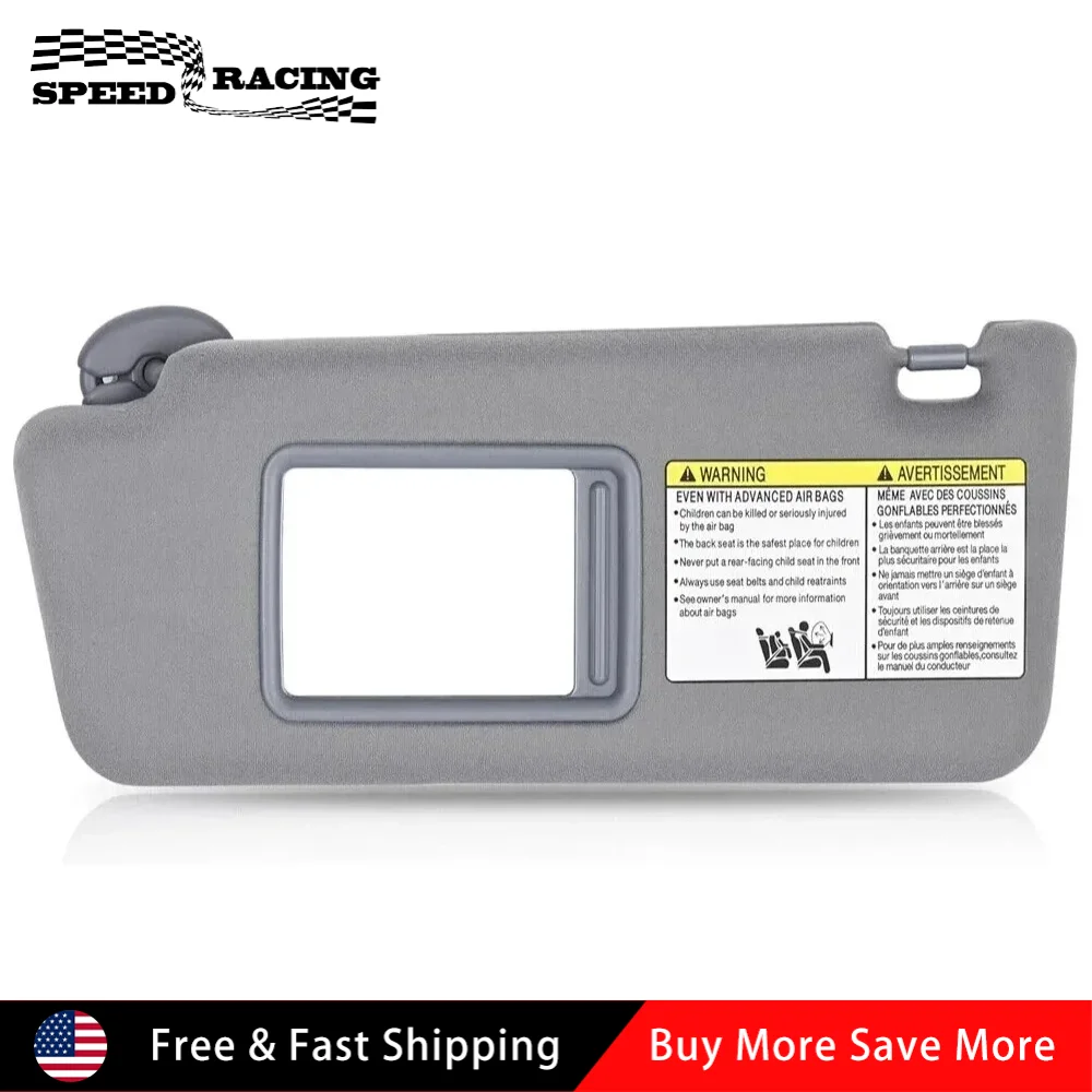 

74310-04181-B1 74310-35C10-B0 74320-04181-B1 Left Driver Side Windshield Sunshades Gray For 2005-2015 Toyota Tacoma