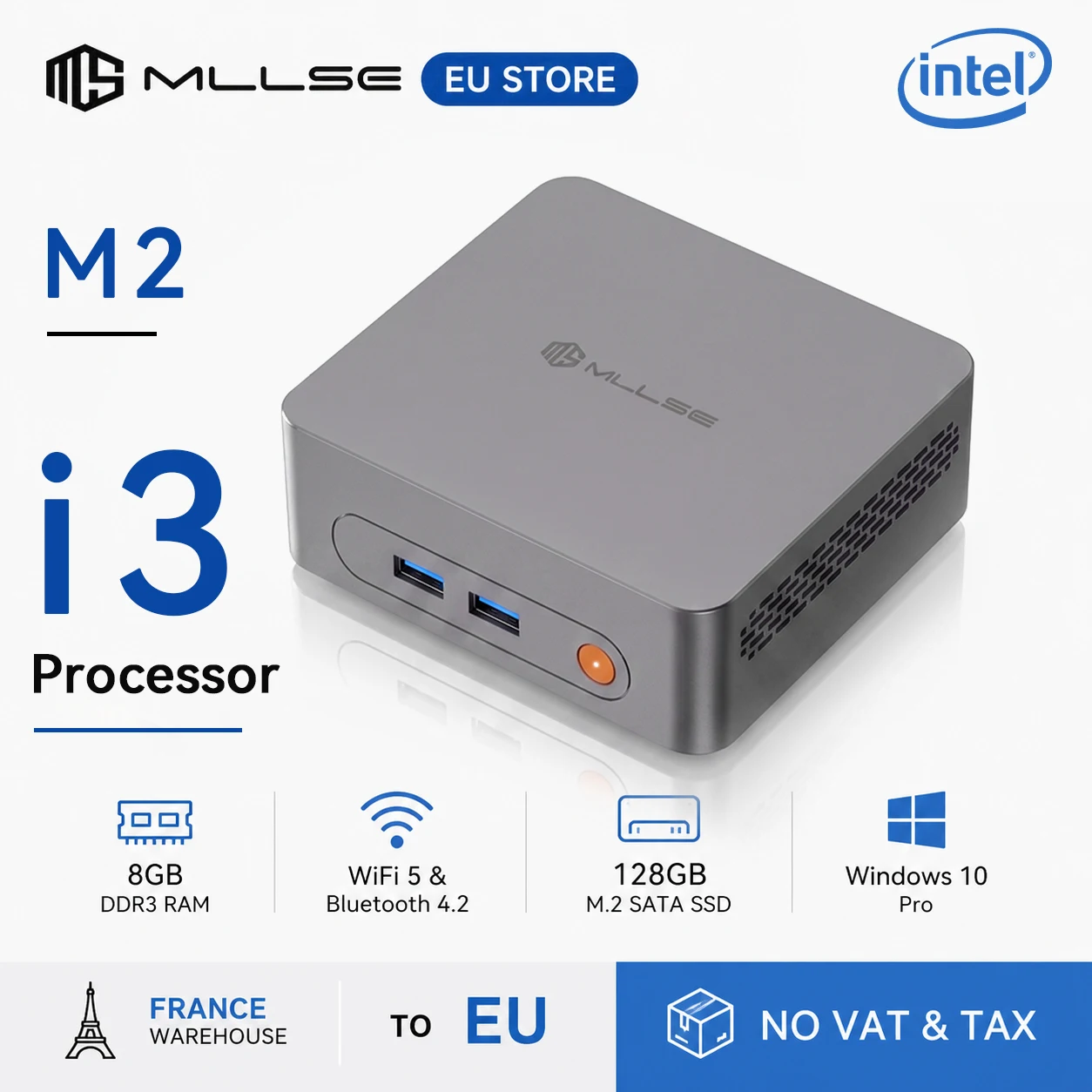 Mini PC MLLSE M2 Core i3 8GB 128GB SSD