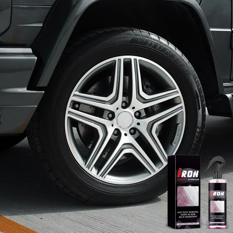 Metal Paint Cleaner Gentle And Safe Wheel Cleaner Multi-Purpose Car Cleaner Spray Convenient Shine Protects Metal Surfaces