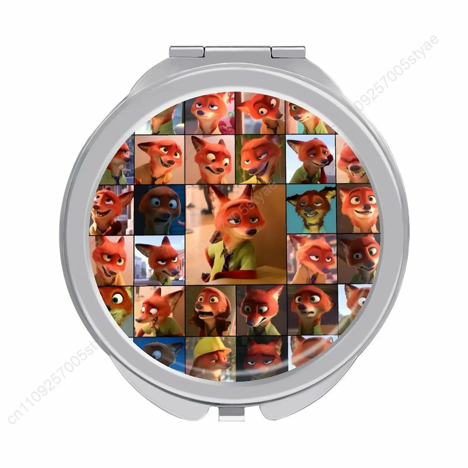 

Nick Wilde Makeup Mirror Disney Cartoon Custom Mirror Design Your Photos Logo Text Portable Travel Holiday Parties Souvenir