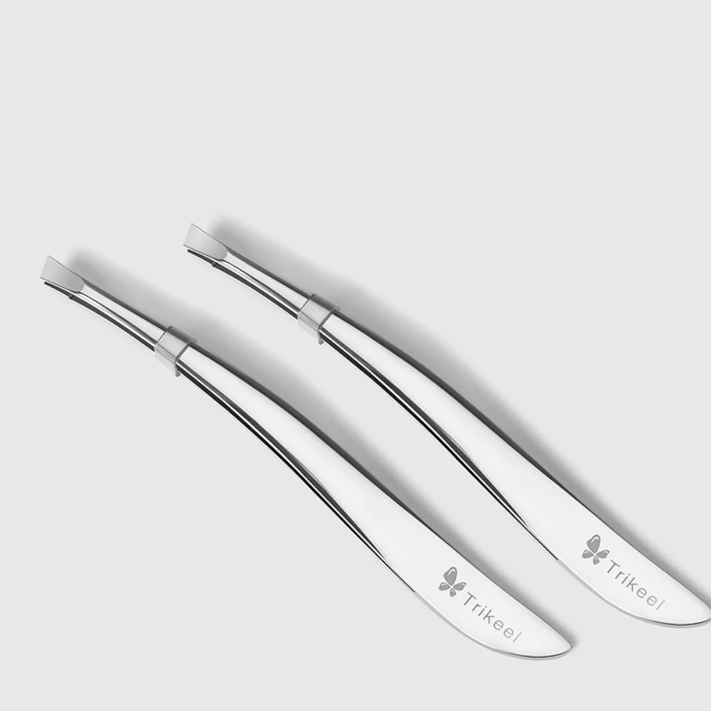 Pince à sourcils en acier inoxydable, Anti-empreintes digitales, pinces à sourcils inclinées confortables, épilateur, extracteur de poils fins durables pour femmes
