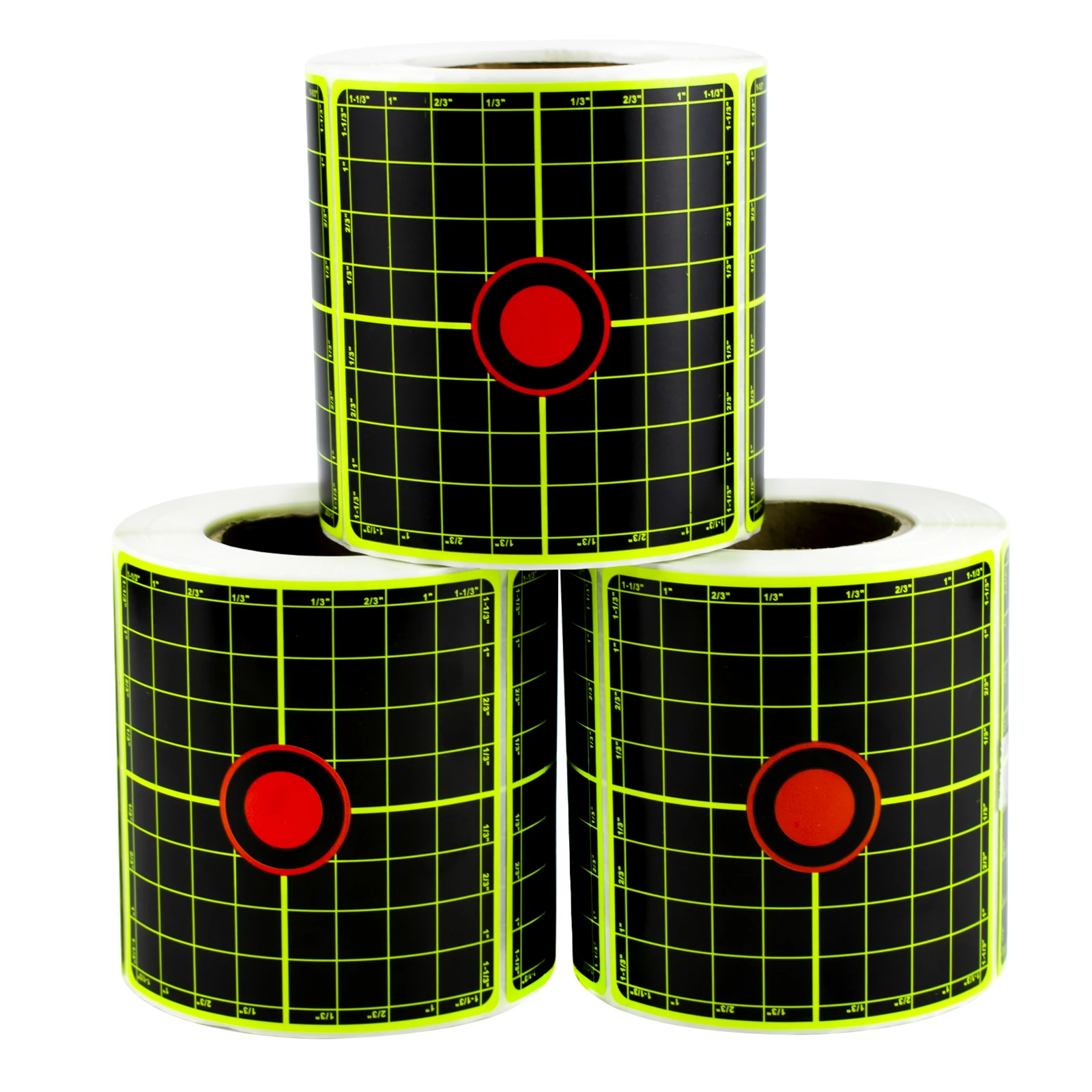 شبكة حاكم اطلاق النار ممارسة سبلاش الهدف ملصقات 200 قطعة 3 بوصة اطلاق النار الهدف لوازم التدريب ملصقات الفلورسنت اللون تسميات (يمكن استخدام لممارسة بندقية حقيقية وممارسة مسدس الهواء) #6