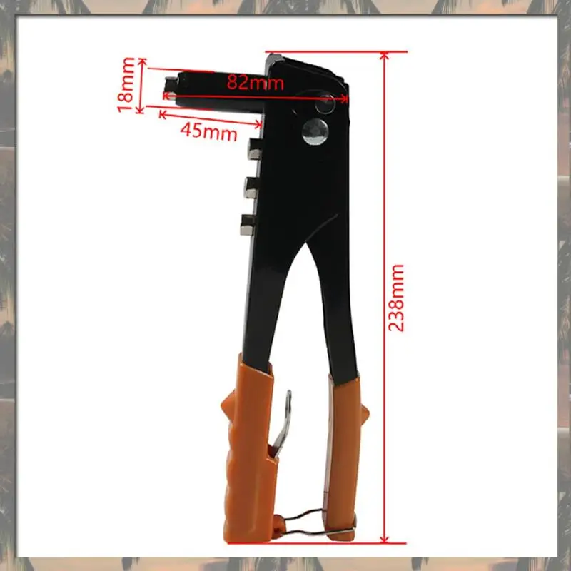 A70U Nuova rivettatrice per impieghi gravosi 120 pezzi Rivetti ciechi Utensili manuali Kit di assortimento Strumento per dadi per rivetti Giallo