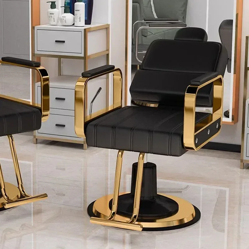 Reclining Armchairs Vanity Barber Chairs Swivel Luxury Professional Aesthetic Hairdressing Chair Beauty Salon Barberia Furniture