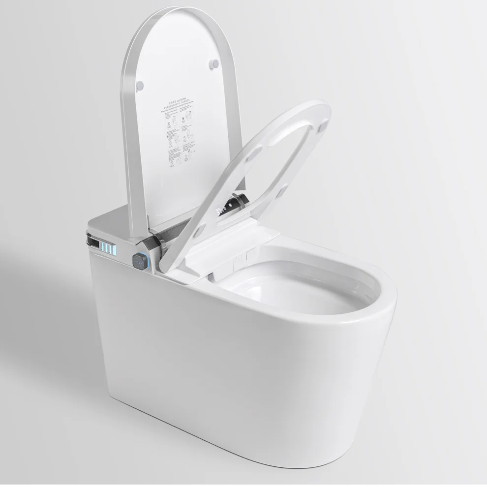 

Water Pressure Limit Square Bowl Shape Smart Household Toilet Fully Automatic Flip Siphon with Instant Hot Feature