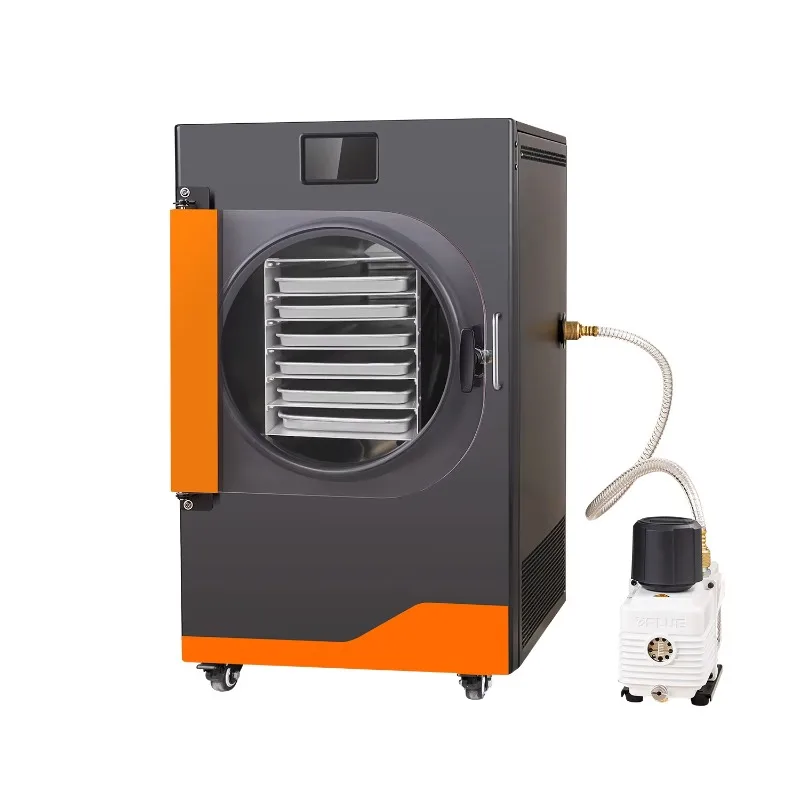 Small Smart Structure Food Drying Vegetable Processing Dog Feed Cat Biscuit Fruit Storage Stable Output Freeze Dryer