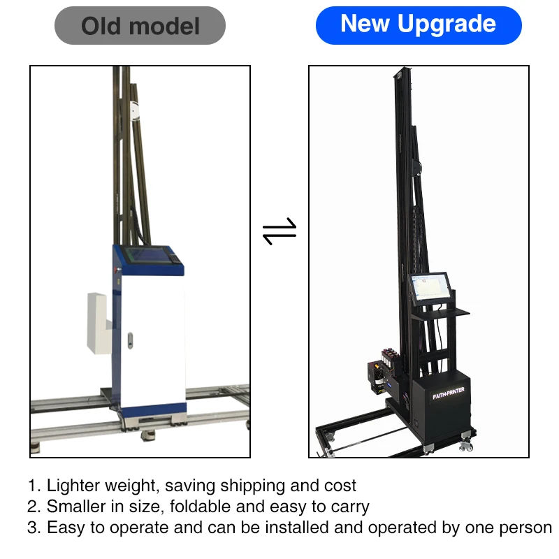Imagem -04 - Faith-automatic uv Wall Inkjet Printer Máquina de Impressão para Desenhar Imagens em Concreto e Vidro Dx10 3d Vertical Direto
