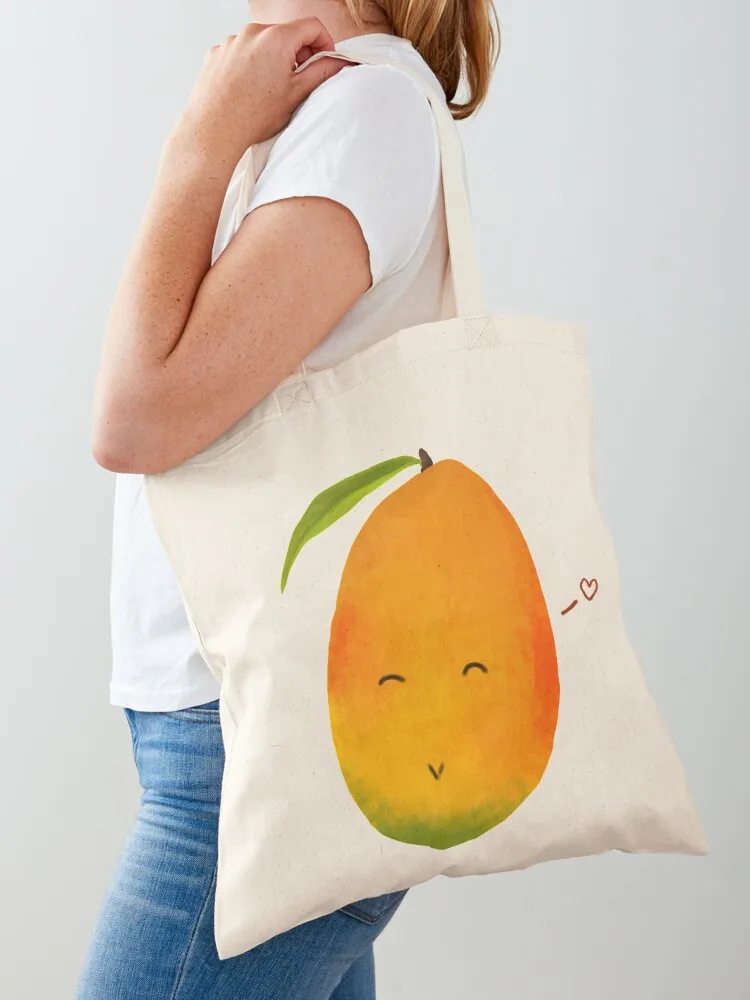 Mango Of Love Tote Bag Women's beach bags personalized tote Canvas stote bag