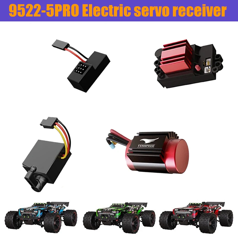 

Compatible with Rc9522-5pro Original Factory Accessories, 4200kv Metal Motor, 50A3S ESC, 17g 2.2kg Servo, Reserved Socket