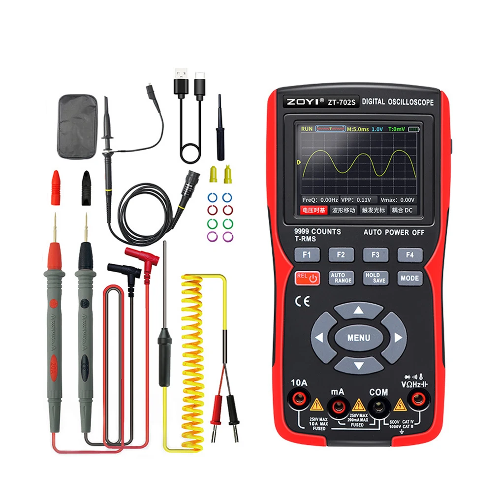 Multi-instrument Dual-channel Oscilloscope ZT-702S Multi-function Multimeter Signal Generator two-in-one High Precision