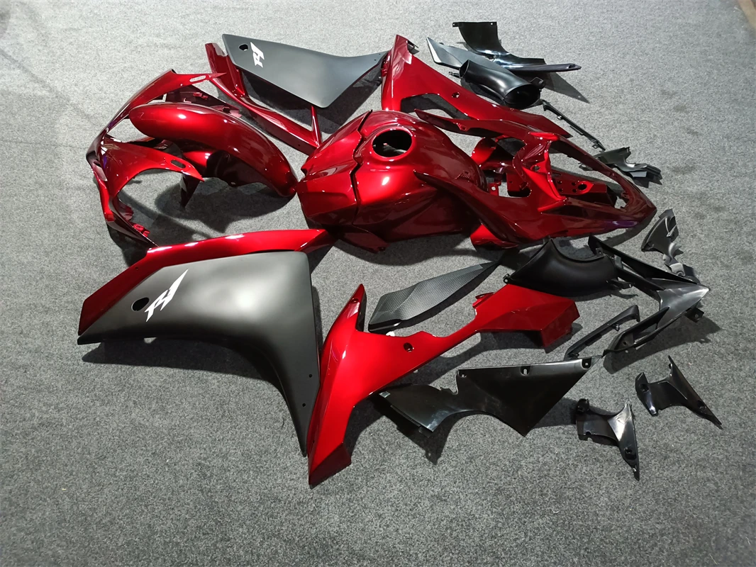 Injection Mold New ABS Fairings Kit Fit for YAMAHA YZF-R1 2007 2008 07 08 R1 Bodywork Set Red black