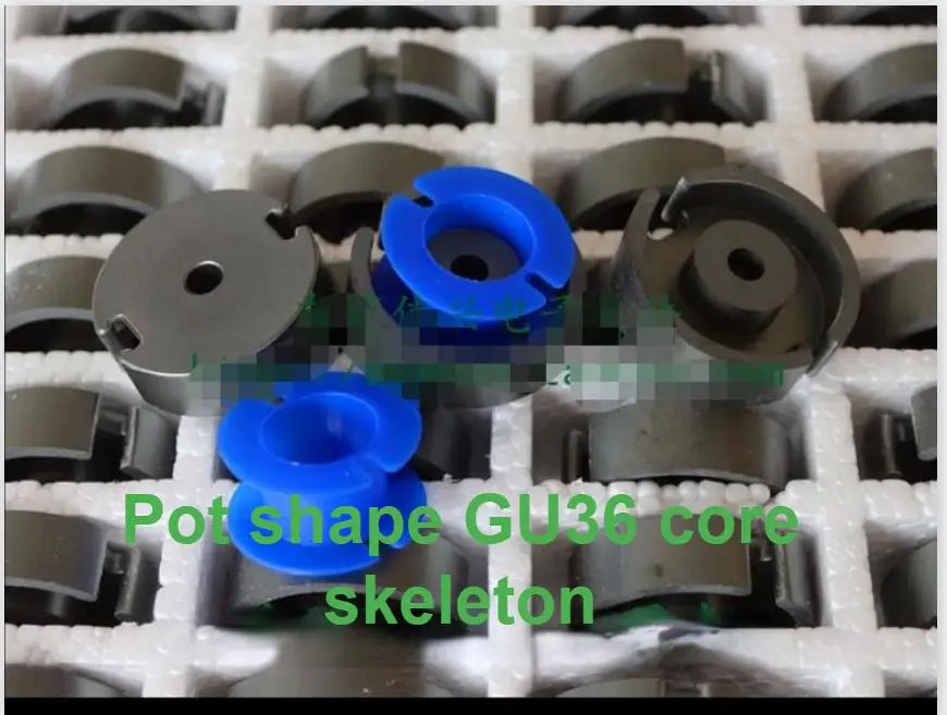 GU36 Magnetic Tank with a Set of Skeleton Ferrite Transformer Core GU36 Manganese Zinc Pot Core PC40 Material