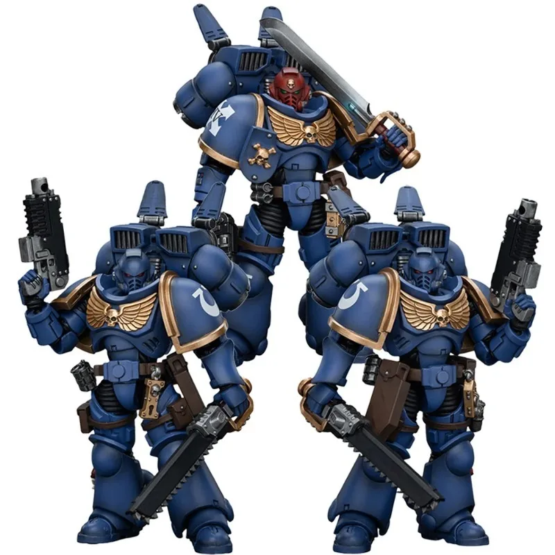 [Pre-Order] JOYTOY1/18 Warhammer40K Action Figure Ultramarines Jump Pack Intercessors Captain with Jump Pack Model Toy Boy Gift