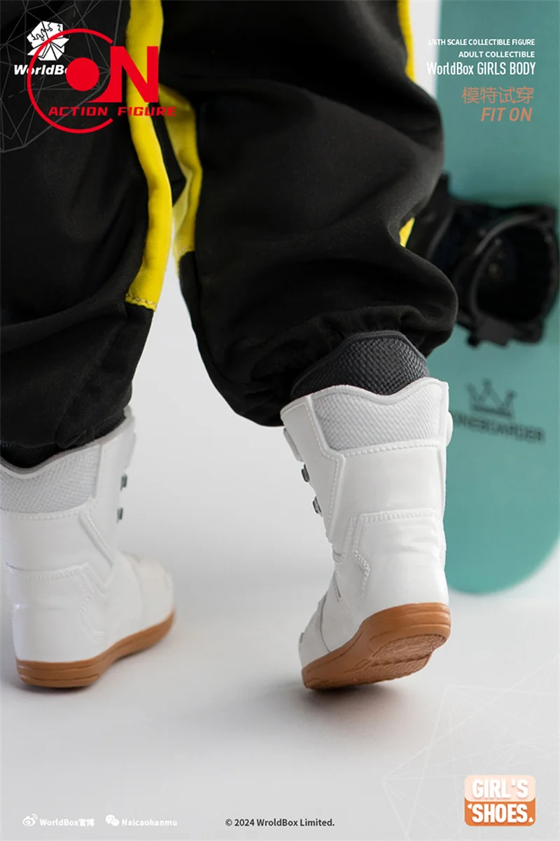 Worldbox GS003 1/6 أحذية التزلج النسائية الصلبة أحذية الثلوج الملابس نموذج صالح 12 ''الجندي عمل الشكل دمى الجسم #6
