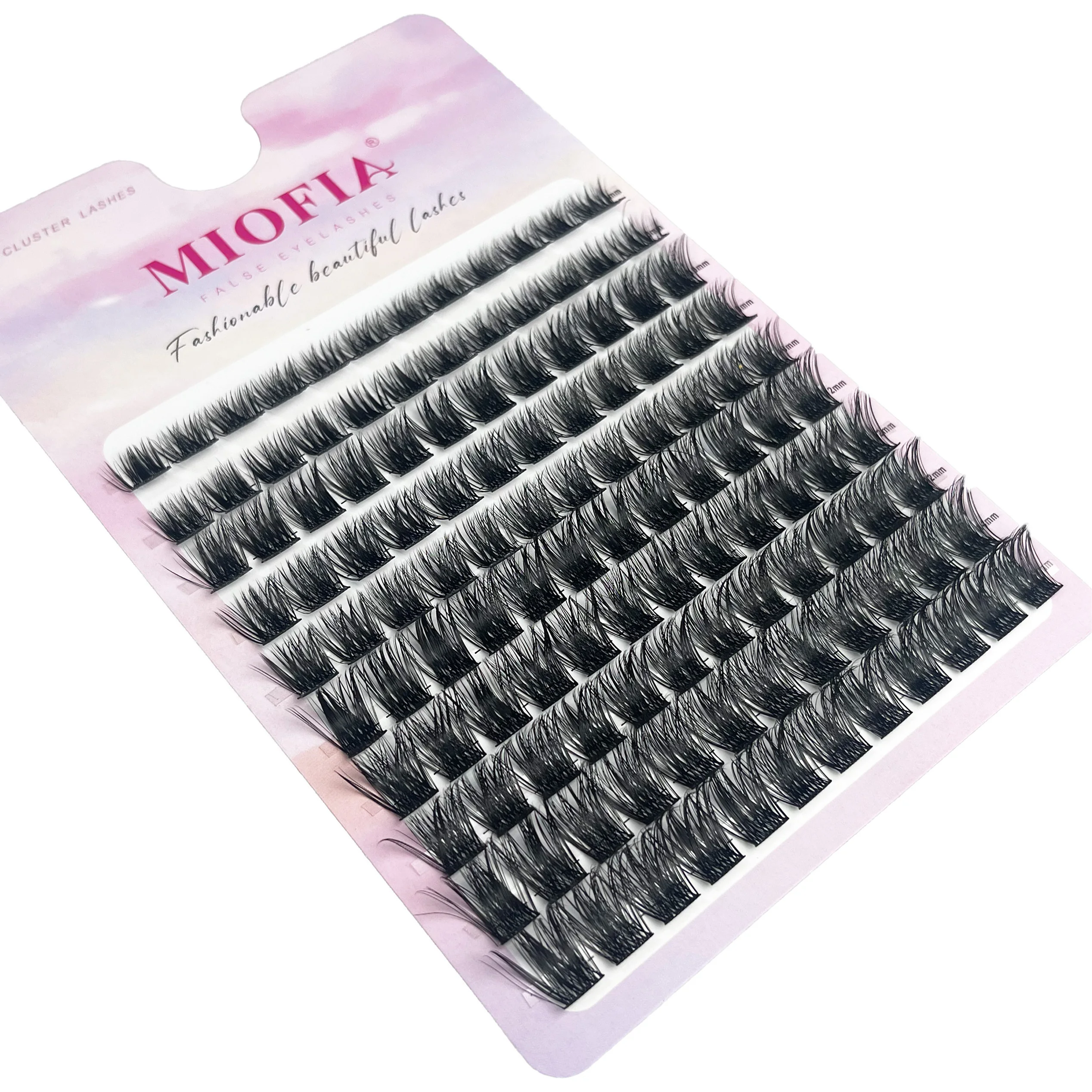 120 grappes de cils individuels D Curl 8-14mm plateau mixte Extension de cils naturels 3D Faux cils de vison bouquets outils de maquillage