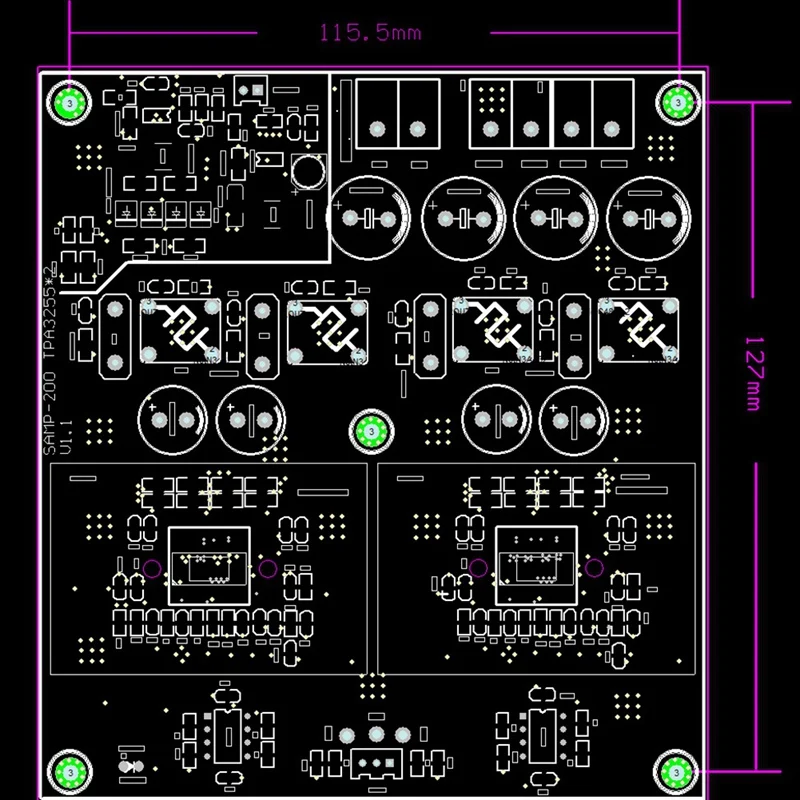 1200W Dual TPA3255 Bluetooth Power Amplifier Board 600W+600W 2.0 Hifi Stereo Home Music Class D Amplifier TL072 Op Amp