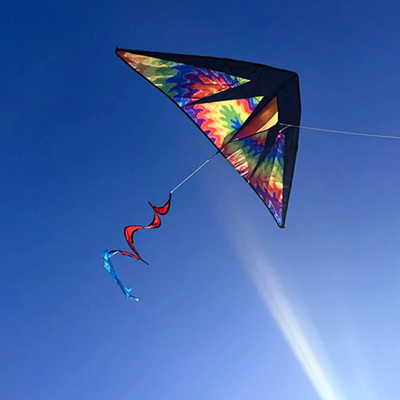 free shipping triangle of flame kite spiral turn tail jeux exterieur enfant paragliding equipment carretel de pipa dragon kite