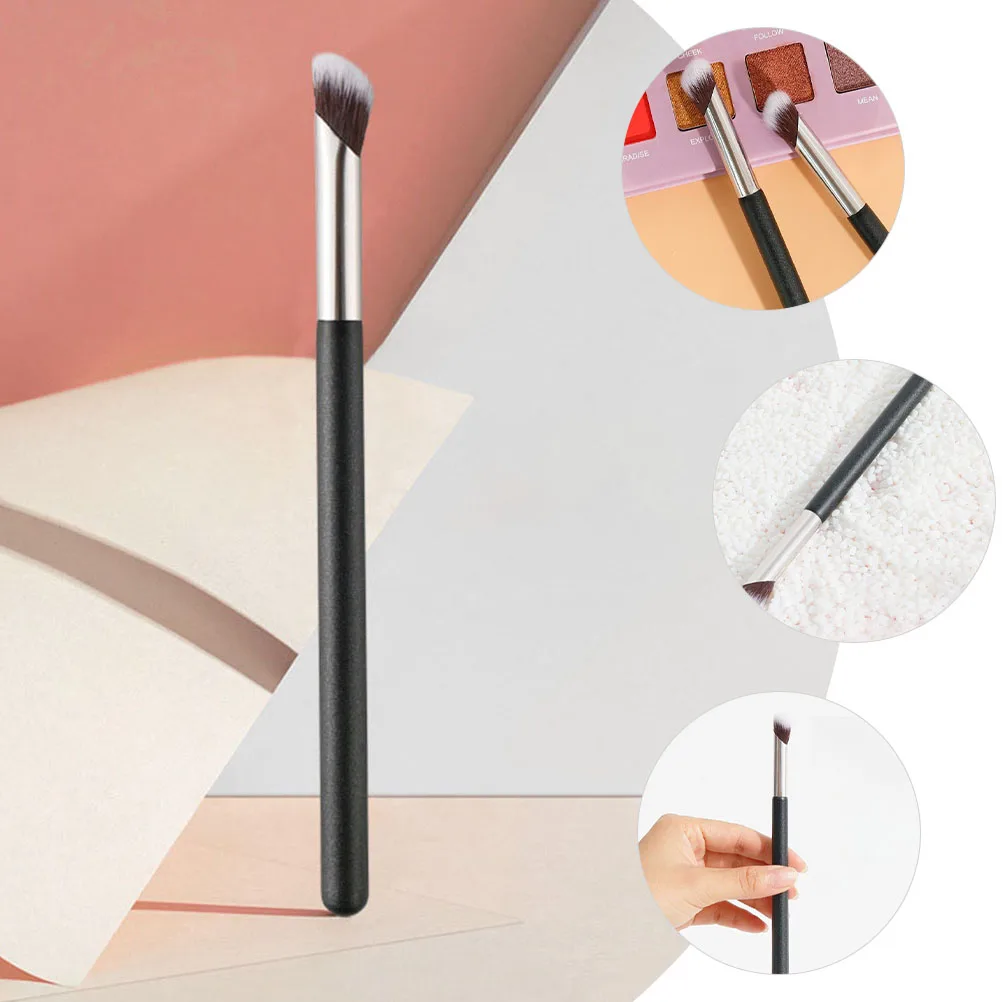 컨실러 브러쉬 각진 페이스 메이크업 브러쉬 세트 전문 아이 언더 컨실러 블렌딩 헤드 소형 인체공학적 핸들