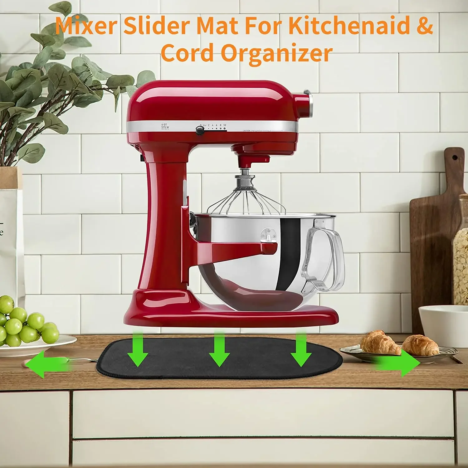 Mata ślizgowa do miksera Kitchenaid Mover Mata ślizgowa do miksera stojącego, mata suwakowa do urządzeń kuchennych Kompatybilne akcesoria kuchenne